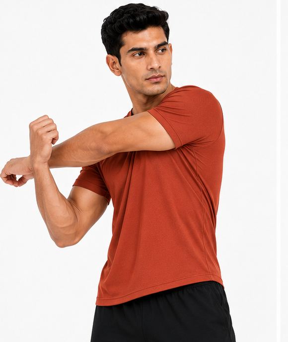 Men's Performance Round Neck Sports T-Shirt