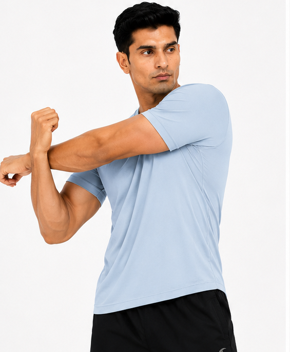 Men's Performance Round Neck Sports T-Shirt