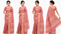 Women's Printed Chiffon Saree with Blouse Piece