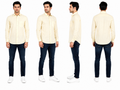 Men's Cotton Linen Texture Formal Shirt
