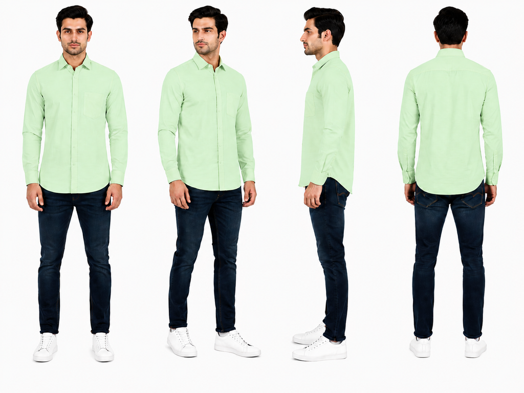 Men's Cotton Linen Texture Formal Shirt
