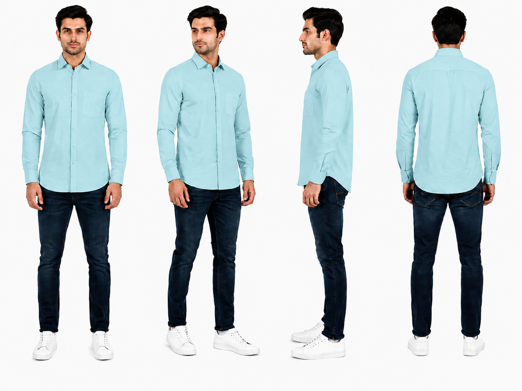 Men's Cotton Linen Texture Formal Shirt