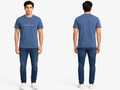 Casual Round Neck Printed T-Shirt for Men