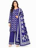 Women's Pure Cotton Printed Unstitched Suit with Dupatta
