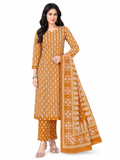 Women's Pure Cotton Printed Unstitched Suit with Dupatta
