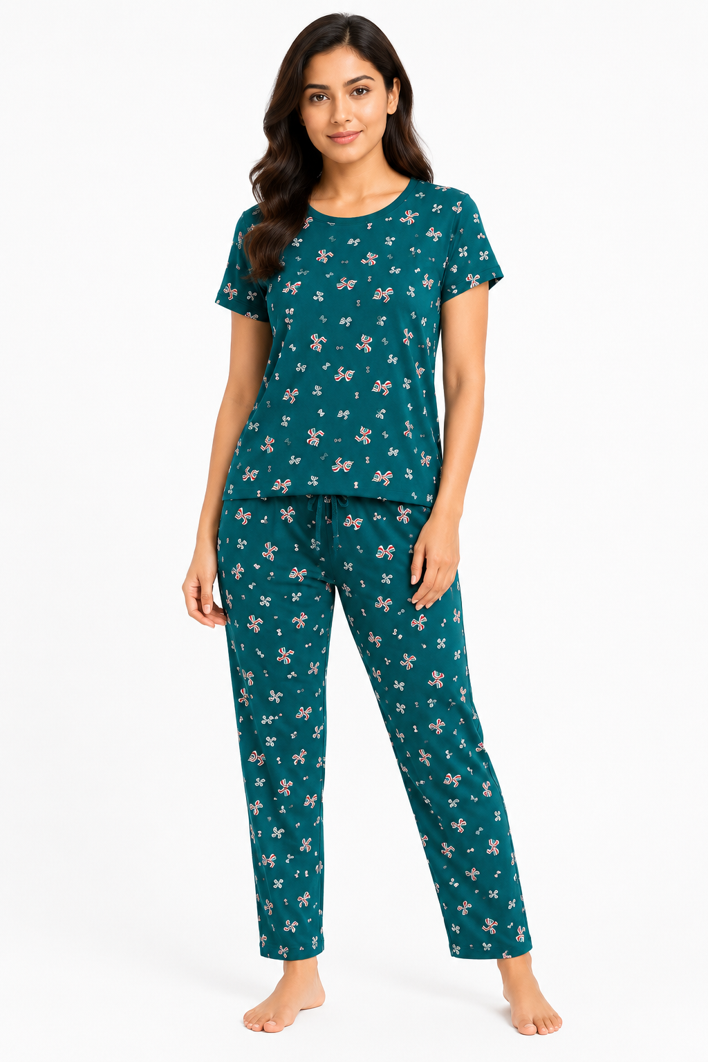 Women's Printed Cotton Co-Ord Set