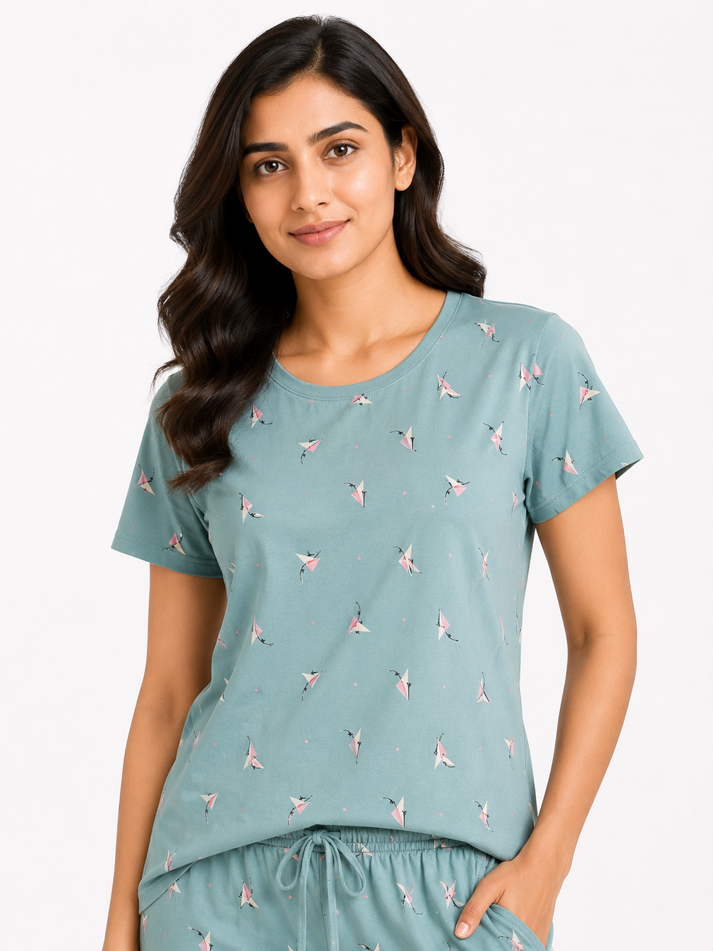 Women's Printed Cotton Co-Ord Set