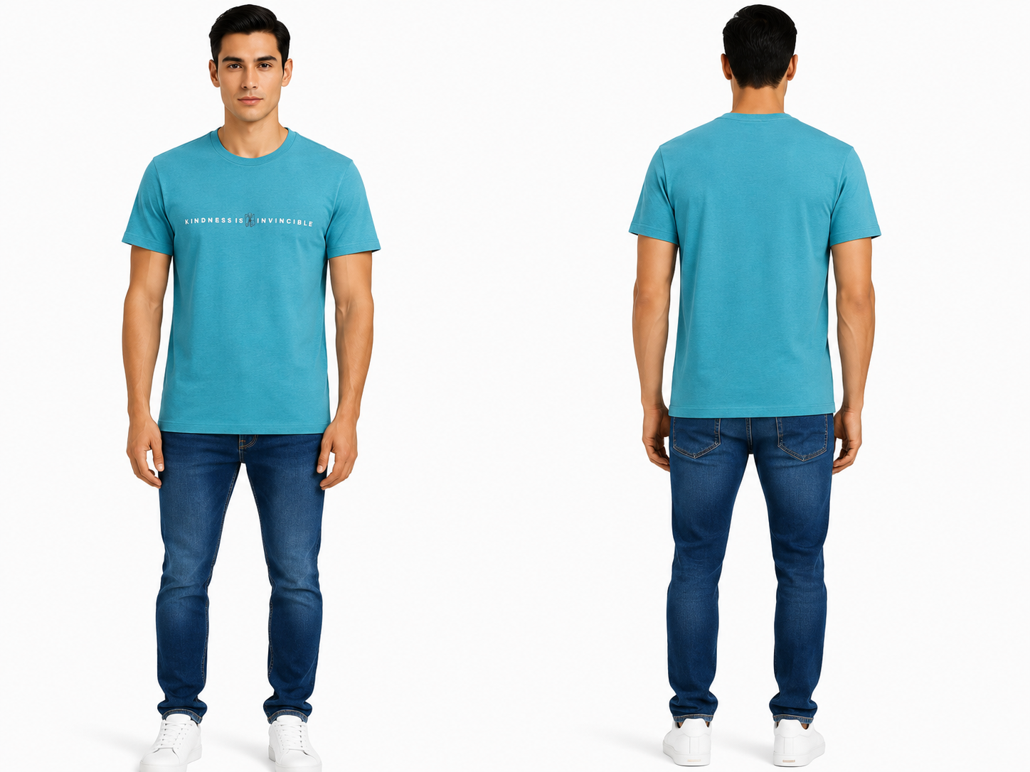 Casual Round Neck Printed T-Shirt for Men