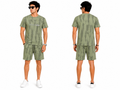 Men's Round Neck T-Shirt & Shorts Co-Ord Set