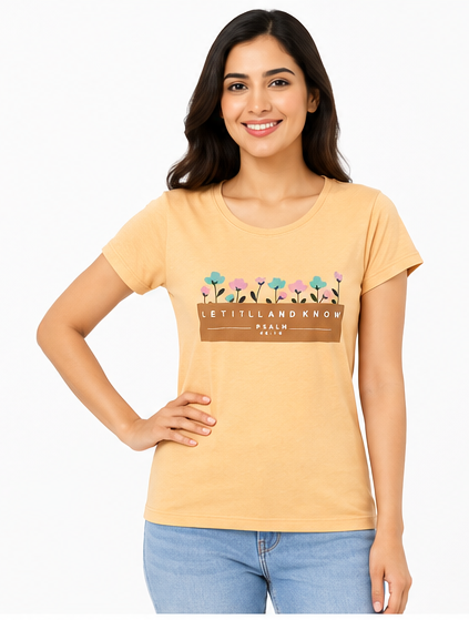 Women's Graphic Print Round Neck T-Shirt