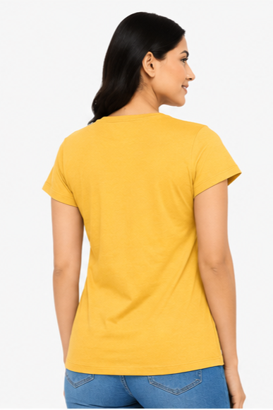 Women's Graphic Print Round Neck T-Shirt (2XL)