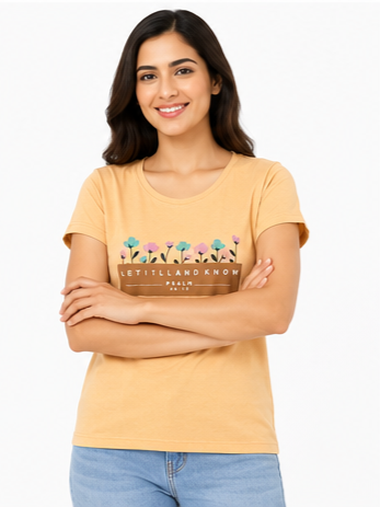Women's Graphic Print Round Neck T-Shirt