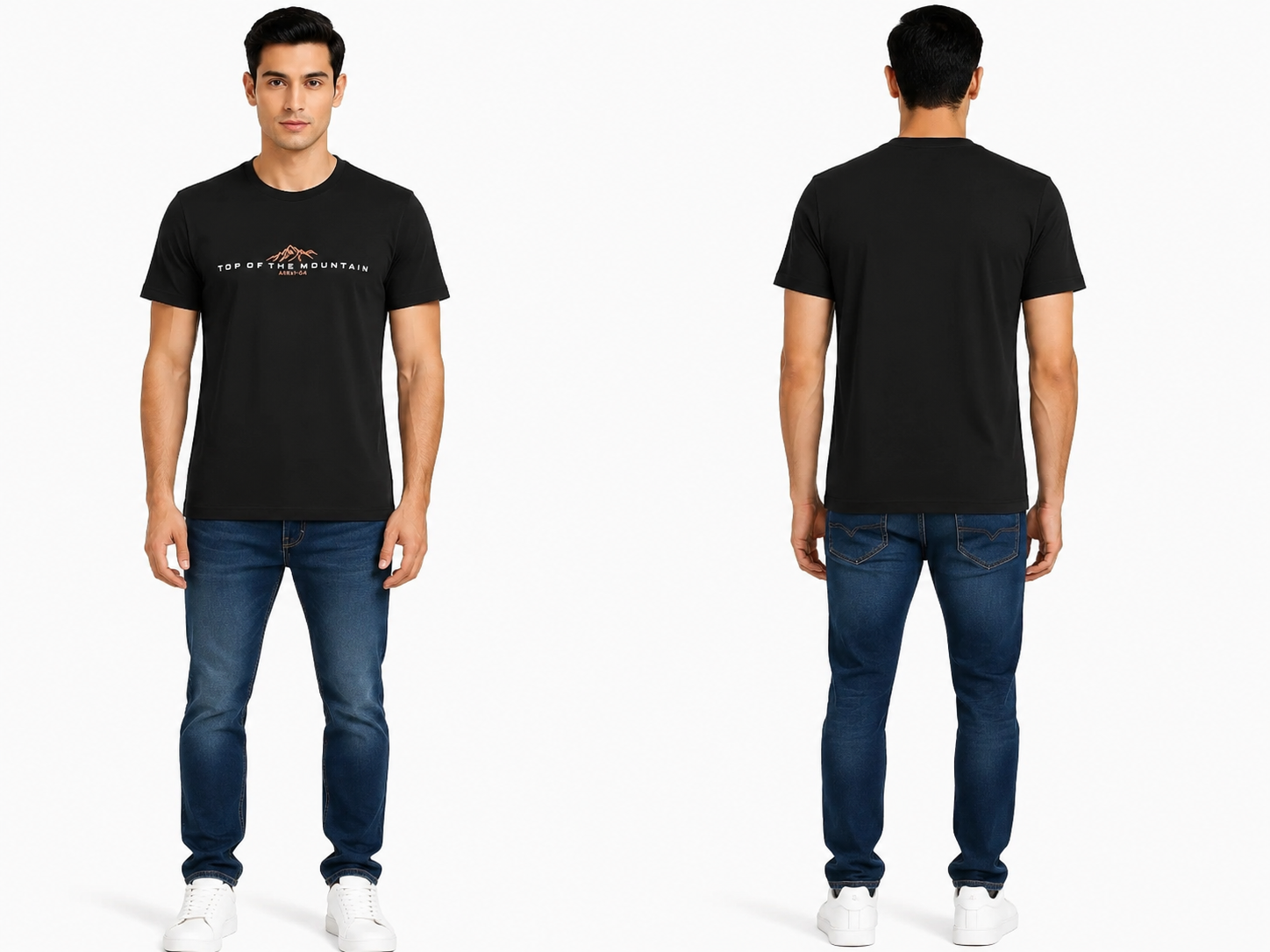 Casual Round Neck Printed T-Shirt for Men (m)