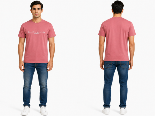 Casual Round Neck Printed T-Shirt for Men M