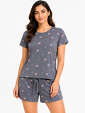 Women's Printed Cotton Cot Set