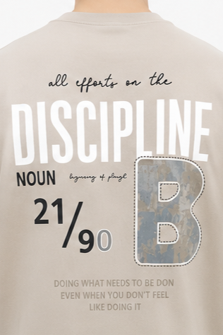 Men's Oversized Graphic Print Round Neck T-Shirt