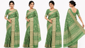 Women's Printed Chiffon Saree with Blouse Piece