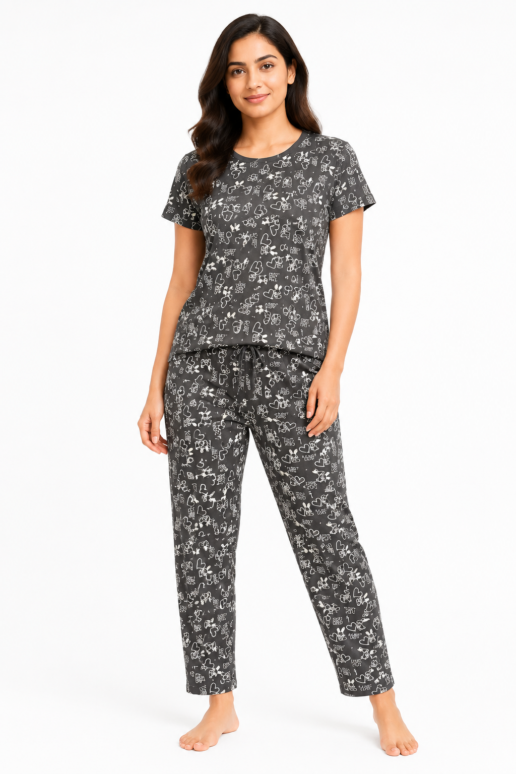 Women's Printed Cotton Co-Ord Set