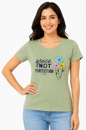 Women's Graphic Print Round Neck T-Shirt