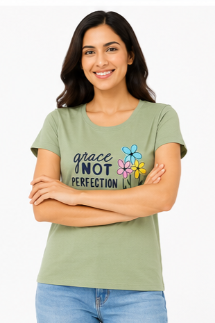 Women's Graphic Print Round Neck T-Shirt