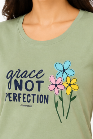 Women's Graphic Print Round Neck T-Shirt