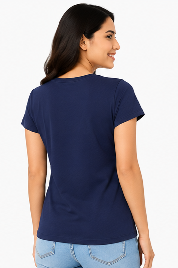 Women's Graphic Print Round Neck T-Shirt