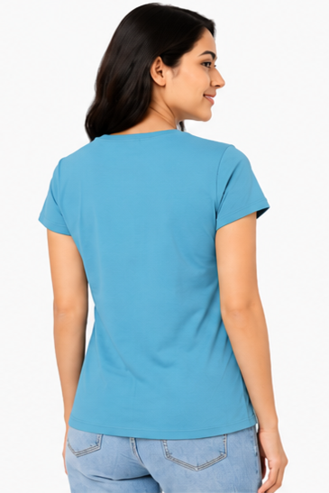 Women's Graphic Print Round Neck T-Shirt