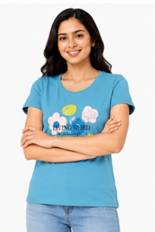 Women's Graphic Print Round Neck T-Shirt