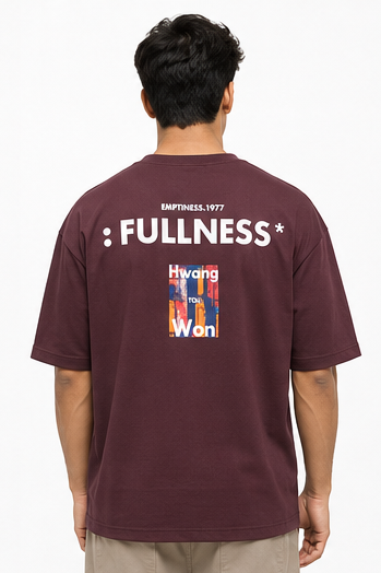 Men's Oversized Graphic Print Round Neck T-Shirt