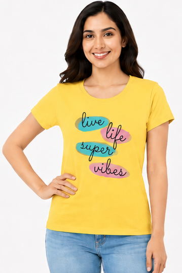 Women's Graphic Print Round Neck T-Shirt