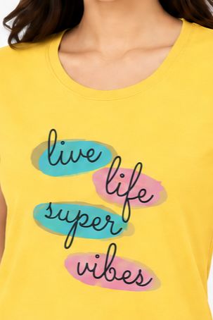 Women's Graphic Print Round Neck T-Shirt