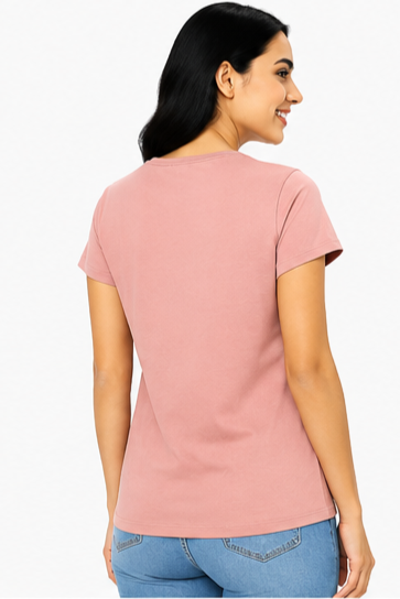 Women's Graphic Print Round Neck T-Shirt9 ( L, 2XL)