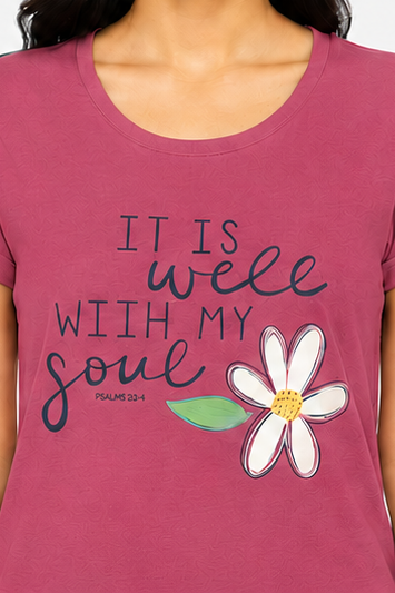 Women's Graphic Print Round Neck T-Shirt