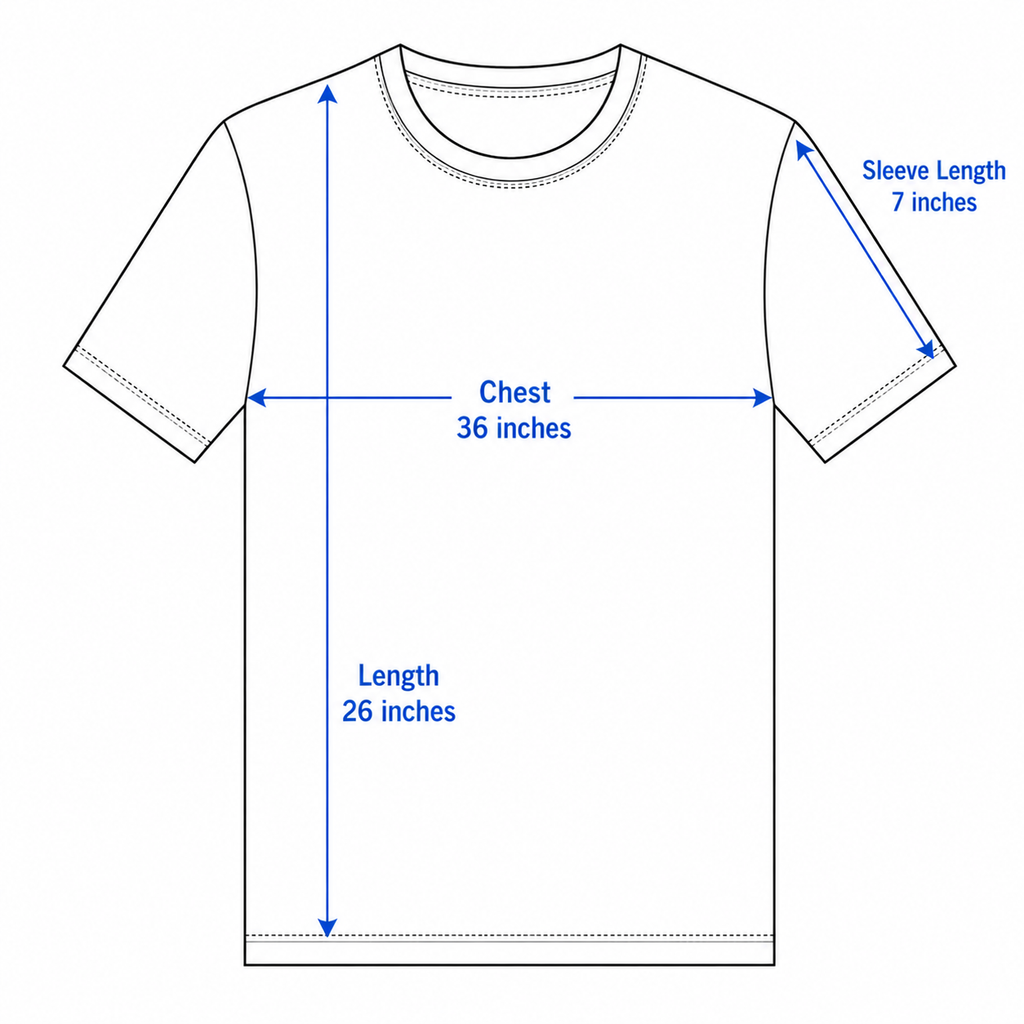 Casual Round Neck Printed T-Shirt for Men M