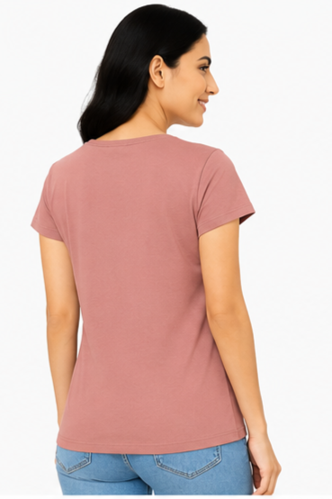 Women's Graphic Print Round Neck T-Shirt XL