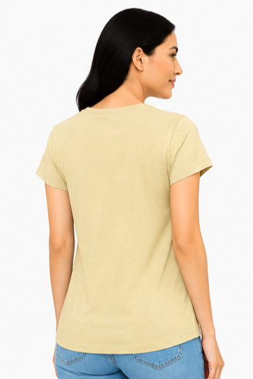 Women's Graphic Print Round Neck T-Shirt  XL