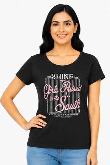 Women's Graphic Print Round Neck T-Shirt ( XL, 2XL)