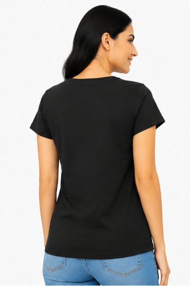 Women's Graphic Print Round Neck T-Shirt ( XL, 2XL)
