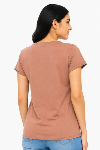 Women's Graphic Print Round Neck T-Shirt ( XL,2XL)